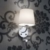 Nástěnná LED lampa Piccadilly 1xE27 + LED 3W (Barva chrom, Barva stínidla slonovinová)