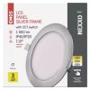 LED zápustný panel NEXXO ø17cm, 12,5W, CCT, černý/stříbrný (Barva Černá)