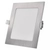 LED zápustný panel NEXXO, 17,5cm, 12,5W, CCT, čtvercový, černý/stříbrný