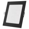 LED zápustný panel NEXXO, 17,5cm, 12,5W, CCT, čtvercový, černý/stříbrný (Barva Černá)