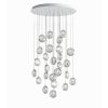lens chandelier 26pcs round clear 590x675