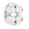 lampada muro mida applique bianco argento 1