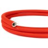 creative tube ohebna trubice potazena cervenou hedvabnou tkaninou rm09 prumer 20 mm