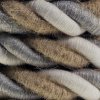 2xl electrical cord electrical cable 3x075 natural linen cotton fabric and jute covering country diameter 24mm