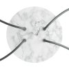 Kruhový stropní baldachýn ROSE ONE, 200 mm, 4 otvory a 4 boční otvory (Barva komponentu Světle zelená, Barva montury Černá)