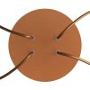 Kruhový stropní baldachýn ROSE ONE, 200 mm, 4 otvory a 4 boční otvory (Barva komponentu Světle zelená, Barva montury Černá)