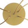 Kruhový stropní baldachýn ROSE ONE, 200 mm, 5 otvorů a 4 boční otvory (Barva komponentu Světle zelená, Barva montury Černá)