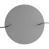 Kruhový stropní baldachýn ROSE ONE, 400 mm, 2 otvory a 4 boční otvory (Barva komponentu Světle zelená, Barva montury Černá)