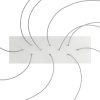 Obdélníkový XXL stropní baldachýn ROSE ONE, 675 x 225 mm, 10 otvorů (Barva komponentu Hladký ocelový dibond, Barva montury Černá)