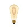LED zlatá žárovka C54 Carbon ST64 7W E27 stmívatelná 2700K
