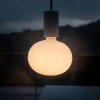 EIVA elegant - závěsná lampa IP65 do exteriéru s textilním kabelem, silikonovým baldachýnem a objímkou, voděodolná