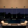 EIVA elegant - závěsná lampa IP65 do exteriéru s textilním kabelem, silikonovým baldachýnem a objímkou, voděodolná