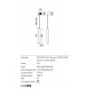Designové nástěnné LED svítidlo SWING, v.39cm, strukturované