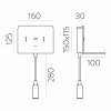 Nástěnné LED svítidlo CALMA, 6W + 3W, CRI90, 2x vstup USB a USBC