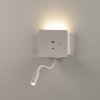 Nástěnné LED svítidlo CALMA, 6W + 3W, CRI90, 2x vstup USB a USBC