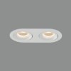 Zapuštěné LED svítidlo MUSCA, š. 21 cm, 2xGU10 8W