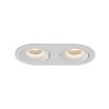 Zapuštěné LED svítidlo MUSCA, š. 21 cm, 2xGU10 8W