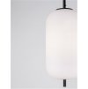 Závěsné svítidlo LATO černý kov a opálové sklo E27 1x12W