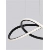 Závěsné LED svítidlo AMARA černý hliník a akryl 28W 3000K