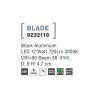 Zapuštěné svítidlo BLADE bílá hliník LED 12W 3000K 38st. IP65 výklopné (Barva Černá)
