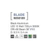 Zapuštěné svítidlo BLADE bílá hliník LED 12W 3000K 38st. IP65 (Barva Černá)