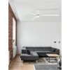 Stropní ventilátor DELL tělo z hliníku, 3ABS dřevěné listy