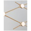 Závěsné svítidlo ATOMO zlatý kov a akryl LED 4 x 2.4W 3000K