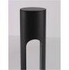 Venkovní sloupkové svítidlo ELLERY černý hliník a akryl LED 12W 3000K IP65