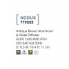 Venkovní nástěnné svítidlo NODUS, GU10 1x7W IP54 světlo dolů
