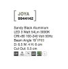 51599 5 venkovni zapustene svitidlo do zdi joya led 3w 3000k 19st ip65