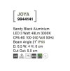 51602 6 venkovni zapustene svitidlo do zdi joya led 3w 3000k 21st ip65