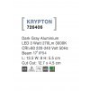 51644 2 venkovni zapustene svitidlo do zdi krypton tmave sedy led 3w 3000k 17st ip54