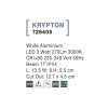 51647 1 venkovni zapustene svitidlo do zdi krypton bila led 3w 3000k 17st ip54