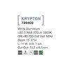 51650 1 venkovni zapustene svitidlo do zdi krypton bila led 3w 3000k 15st ip54