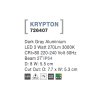 51656 1 venkovni zapustene svitidlo do zdi krypton tmave sede led 3w 3000k 27st ip54