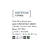 51662 1 venkovni zapustene svitidlo do zdi krypton tmave sede led 3w 3000k 15st ip54