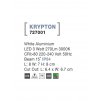 51665 2 venkovni zapustene svitidlo do zdi krypton bila led 3w 3000k 15st ip54