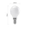 LED žárovka Classic Mini Globe / E14 / 4,1 W (32 W) / 350 lm / neutrální bílá