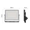 LED reflektor ILIO, 51W, černý, neutrální bílá, IP65