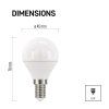 60586 3 led zarovka classic mini globe e14 5 w 40 w 470 lm tepla bila