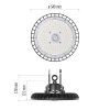 LED průmyslové závěsné svítidlo HIGHBAY ASTER 120° 200W, IP65