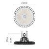 LED průmyslové závěsné svítidlo HIGHBAY ASTER 60° 200W, IP65