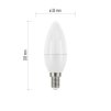 LED žárovka True Light svíčka / E14 / 4,2 W (40 W) / 470 lm / teplá bílá