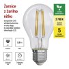 LED žárovka Filament A60 A CLASS / E27 / 3,8 W (60 W) / 806 lm / teplá bílá