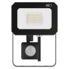 LED reflektor SIMPO s pohybovým čidlem, 20 W, černý, neutrální bílá, IP44