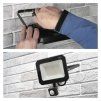 LED reflektor SIMPO s pohybovým čidlem, 50 W, černý, neutrální bílá, IP44