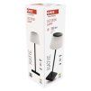 LED stolní lampa KATIE, nabíjecí, černá, IP44