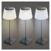 LED stolní lampa KATIE, nabíjecí, černá, IP44
