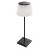 LED stolní lampa KATIE, nabíjecí, černá, IP44