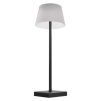 LED stolní lampa KATIE, nabíjecí, černá, IP44